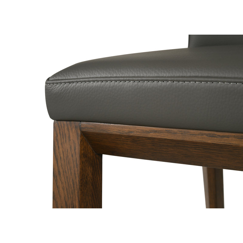 Tabouret de comptoir 26 po Jessia, Gris, Noyer