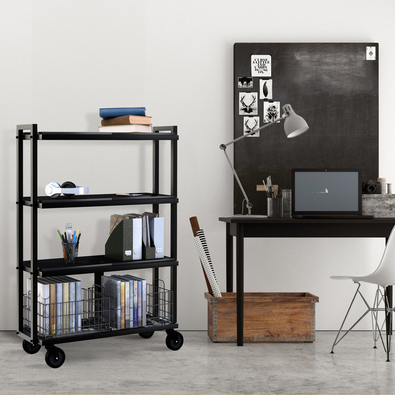 Cart - 4 Tier Wide Collection, Black