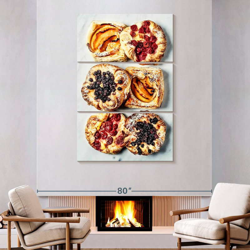 Tartelettes aux fruits sucrés Yarlin, H 74 po x l 48 po