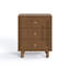 Table de chevet 3 tiroirs Chanson avec pieds en bois massif-986320981
