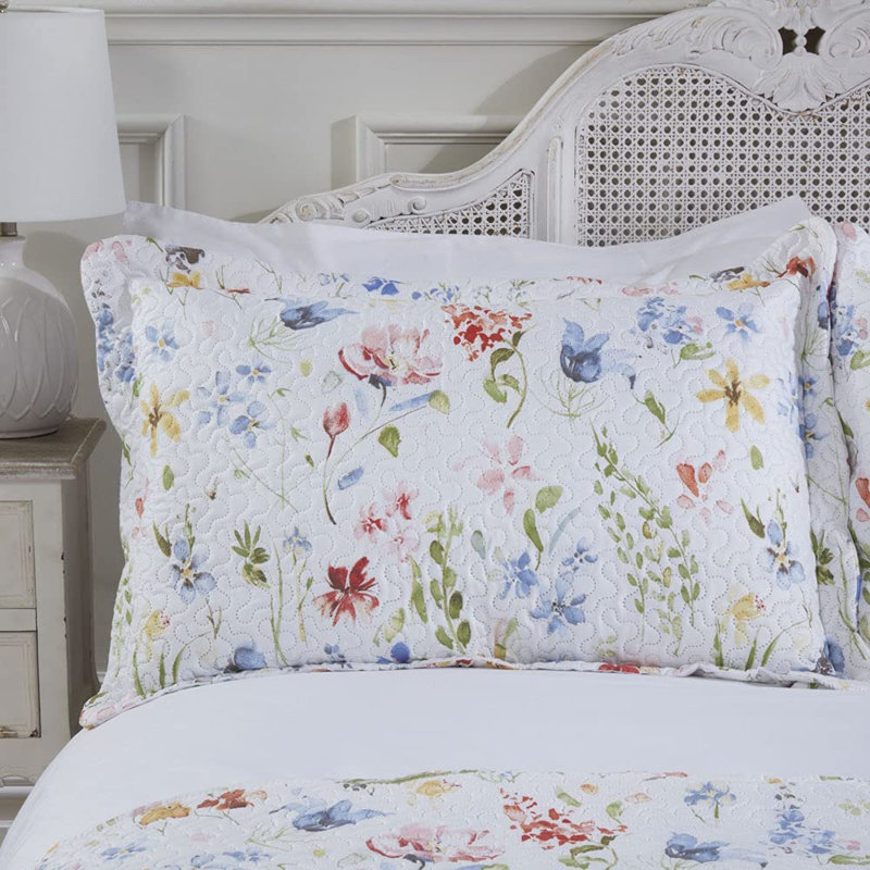 Szymanski Meadow Bedspread Set with Pillow Sham, 230 x 250cm Bedspread + 2 Pilllow Shams
