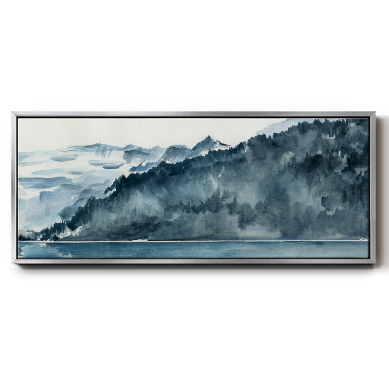 Winter Fjords II, Argent, H 12 po x l 30 po x P 1,5 po