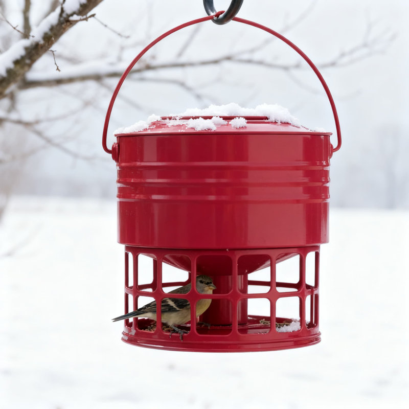 Squirrel Proof Bird Feeder With 32 Feeding Ports, 10LB Capacity Metal Birdfeeder For Cardinals, Bluebirds, Finches, All-Weather Hanging Feeder With Easy-Clean Design