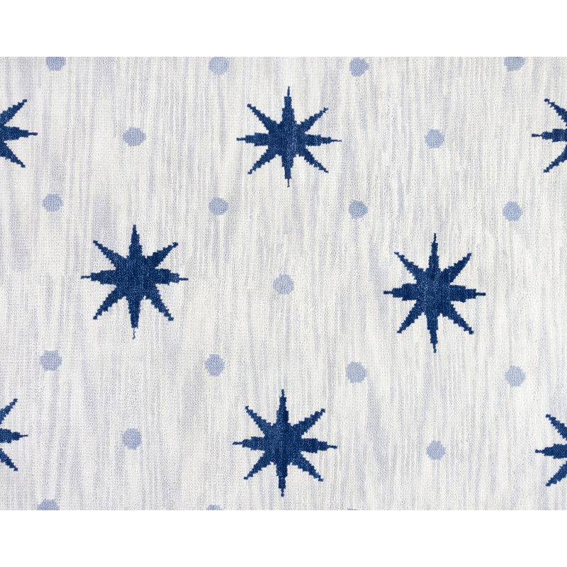 Lawson Hand Knotted Wool Starburst Area Rug, Square 12'