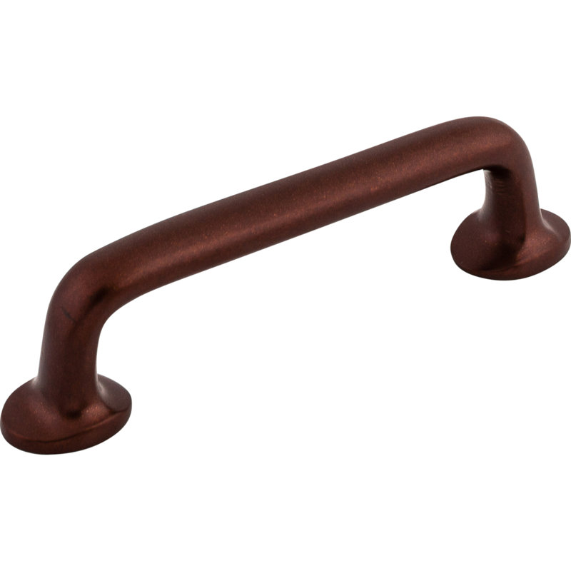 Aspen Rounded Bar Pull, Mahogany Bronze, 4" Center to Center