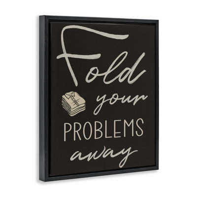 Fold Your Problems Away Floating Frame, design by Marcus Prime