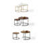 Ensemble de 2 petites tables gigognes imperméables résistantes aux marques et à dessus en marbre avec cadre en métal durable et petites tables peu encombrantes pour le salon