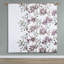 Motif floral mauve avec feuilles-121054513
