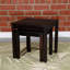 Ensemble de 2 tables gigognes en eucalyptus