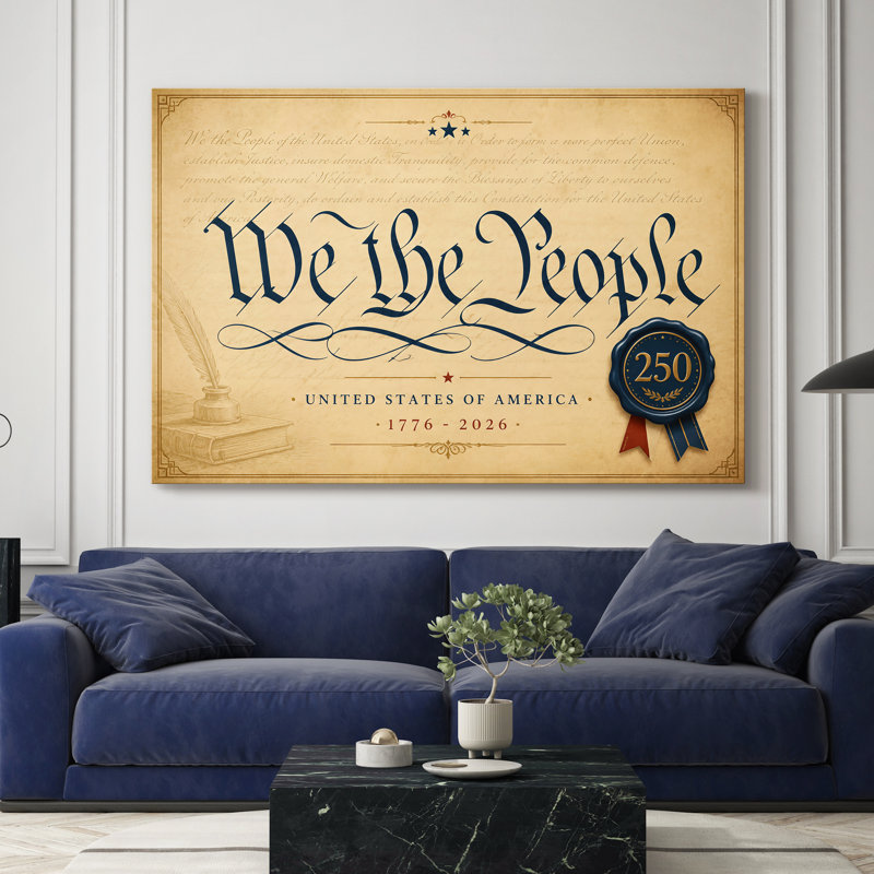 We the People, Penned-Gallery, toile tendue - prête à être accrochée, 36X48