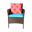 Ensemble de canapé quatre pièces avec fauteuil et fauteuil d'extérieur en rotin-582606134