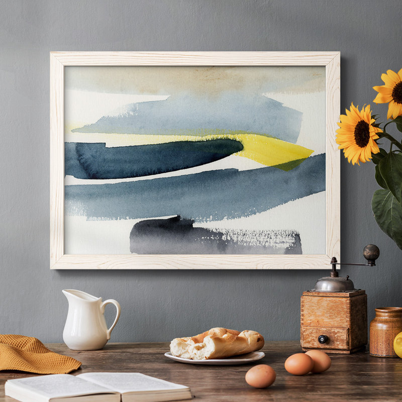 Peeking Sunshine II - Toile tendue avec châssis rustique, Cadre blanc, H 14 po x l 20 po x P 1,5 po