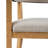 5-Piece Rubber Wood Dining Table Set With Upholstered Chairs