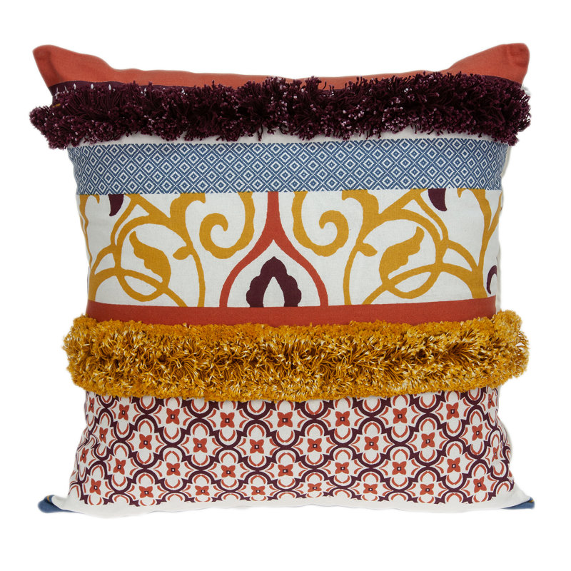 Housse de coussin en coton Rummel