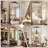 Ornately Carved Square Domed Mirror-775600070-775600068