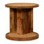 Table de bout en coin en bois massif