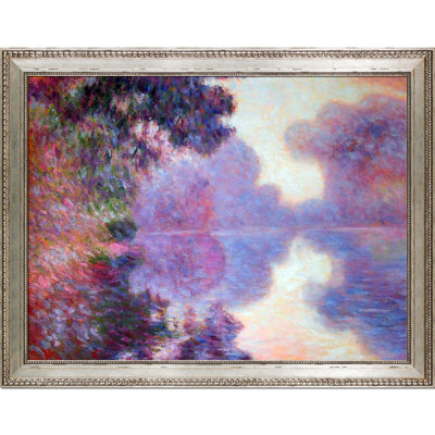 « misty matinée on the senne (rose), 1897 » par claude monet, reproduction d’image sur toile