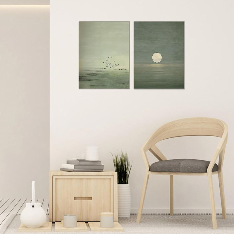 2 Piece Wrapped Canvas Wall Art