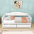 Twin Wooden Daybed with Arched Silhouette and Storage Drawers-1099787276