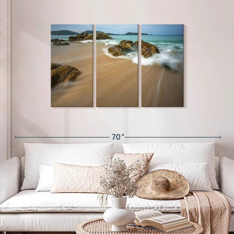 Vagues de plage portoricain Gillard, H 32 po x l 50 po