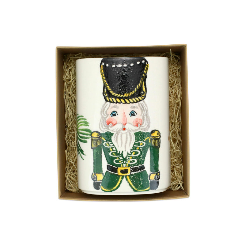 Nutcrackers Earthenware Square Utensil Crock