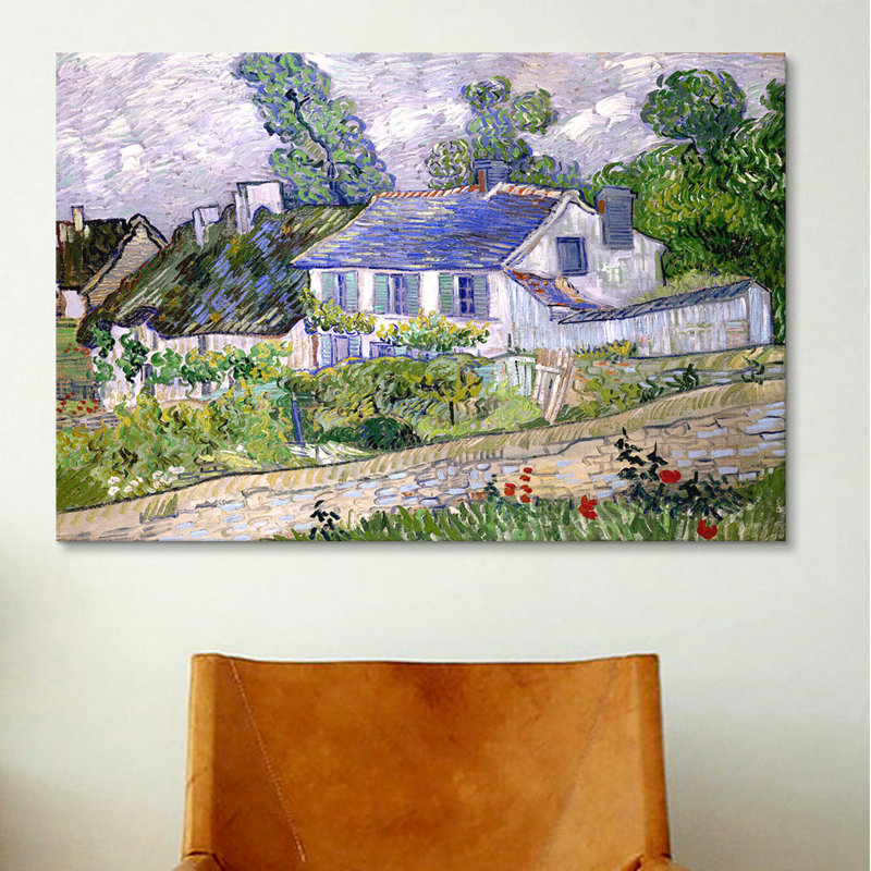 «House at Auvers» par Vincent Van Gogh, reproduction d'art sur toile, H 18 po x l 26 po x P 1,5 po