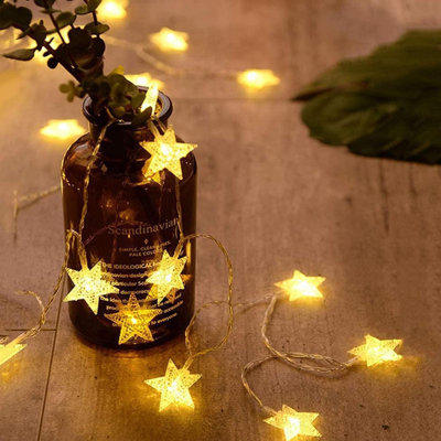 20 Led Star String Lights 10 Ft Fairy Christmas Lights Battery Operated For Indoor & Outdoor -  The Holiday Aisle®, 3F7D904AE7224B489271EC72E9FFE16B