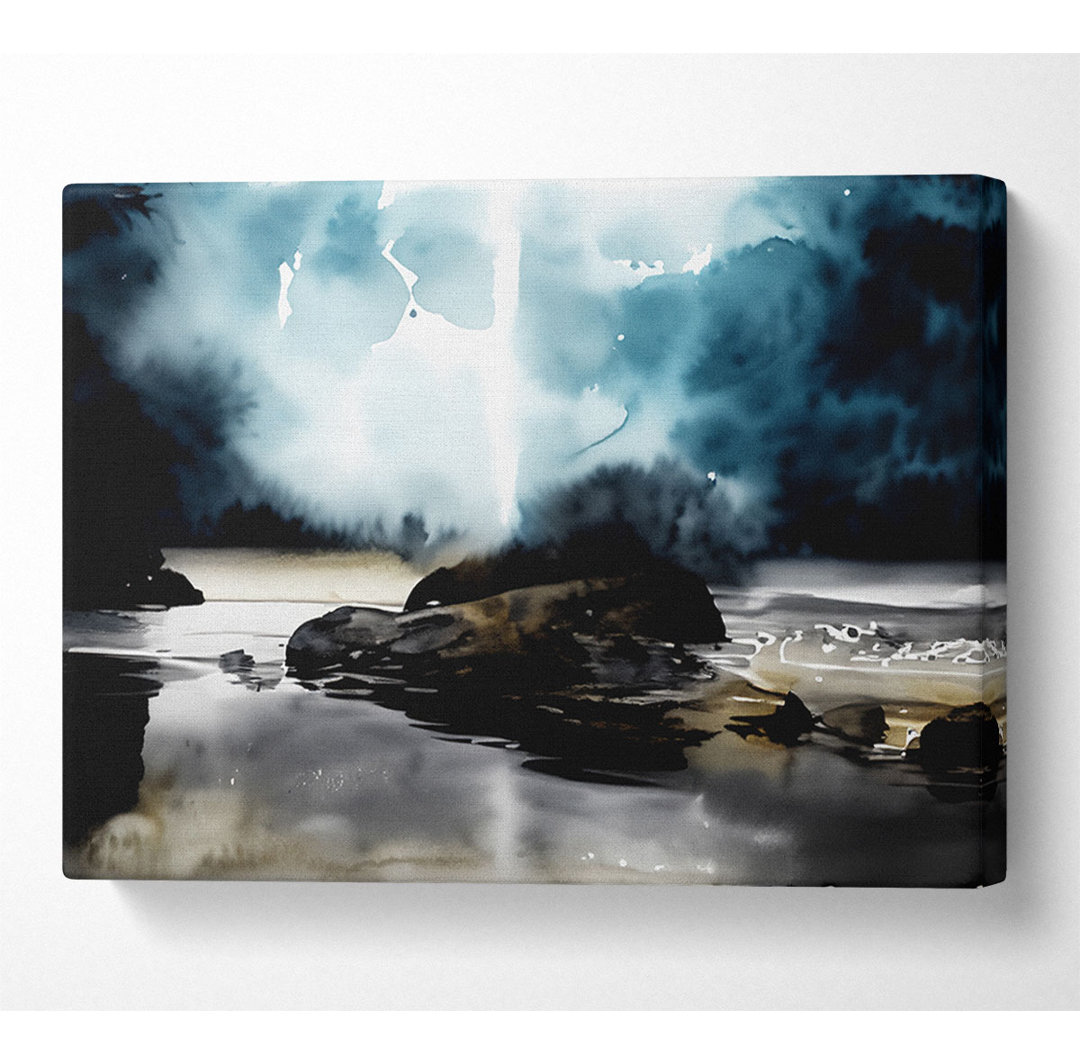 Sturm am Strand - Kunstdrucke auf Leinwand - Wrapped Canvas