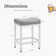 Upholstered Counter Stool With Solid Wood Frame (set Of 4)