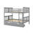 Full Over Full Bunk Bed With Drawers And Ladder-2043193389