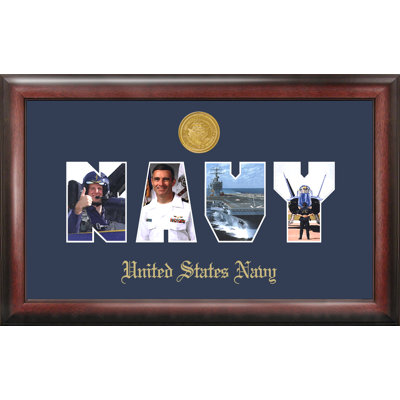 Navy Collage Photo Picture Frame