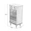 Armoire d'appoint en noyer massif et bois manufacturé