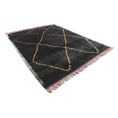 Tapis noir 8 x 10 Pinson