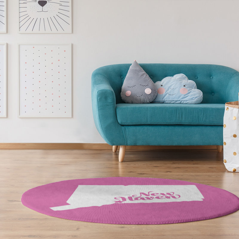 Chenille Indoor Rug, Round 5'