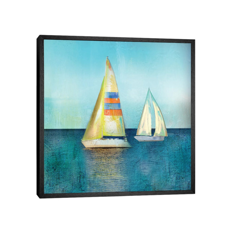 Marina Del Sol by Nan - Print on Canvas, 66.04 cm H x 66.04 cm W, Black Framed