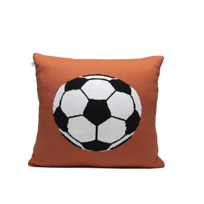 Cotton Blend Reversible Throw Pillow