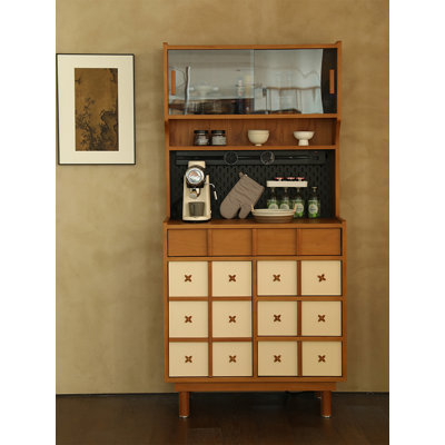 Home Kitchen Solid Wood Food Cabinet