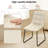 Dining Side Chairs with Faux Leather Seat and Black Metal Base,Upholstered Chairs Set of 4-1489473302