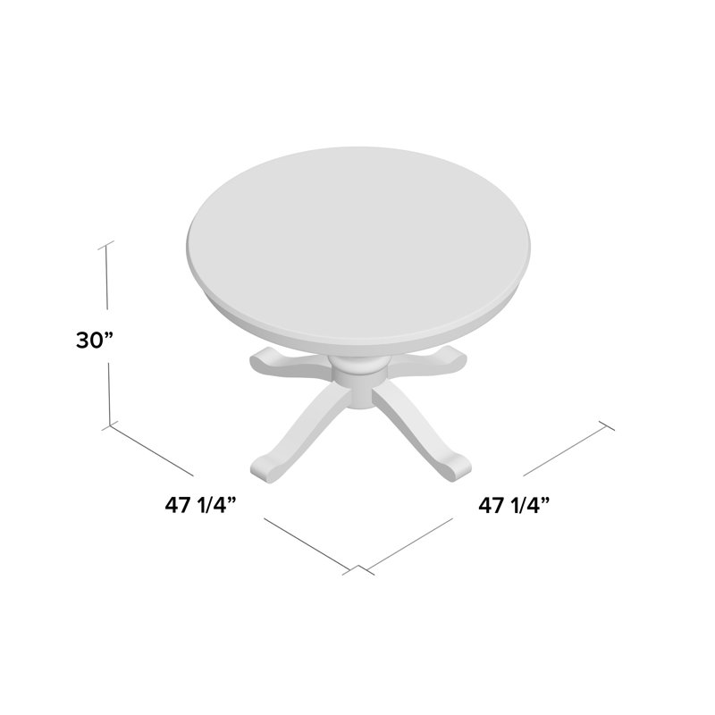 Josanna Round Solid Wood Base Dining Table