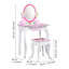 Vanity Desk Set, Makeup Table, Dresser Table Pink