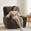 Fauteuil inclinable électrique à bascule pivotant surdimensionné de 26,4 po de largeur, tissu-307331832