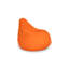 Fauteuil à billes orange confortable, 31,5 po x 29,5 po x 11,8 po | 100% polyester et tissu imperméable, housse zippée amovible | Rempli de mousse de billes de styromousse recyclée | Parfait pour la détente des enfants et du salon-879397132