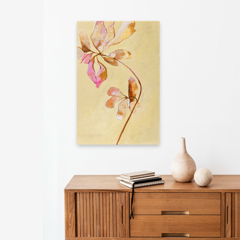 Darling Pink - art floral et nature morte contemporain, H 24 po x l 16 po