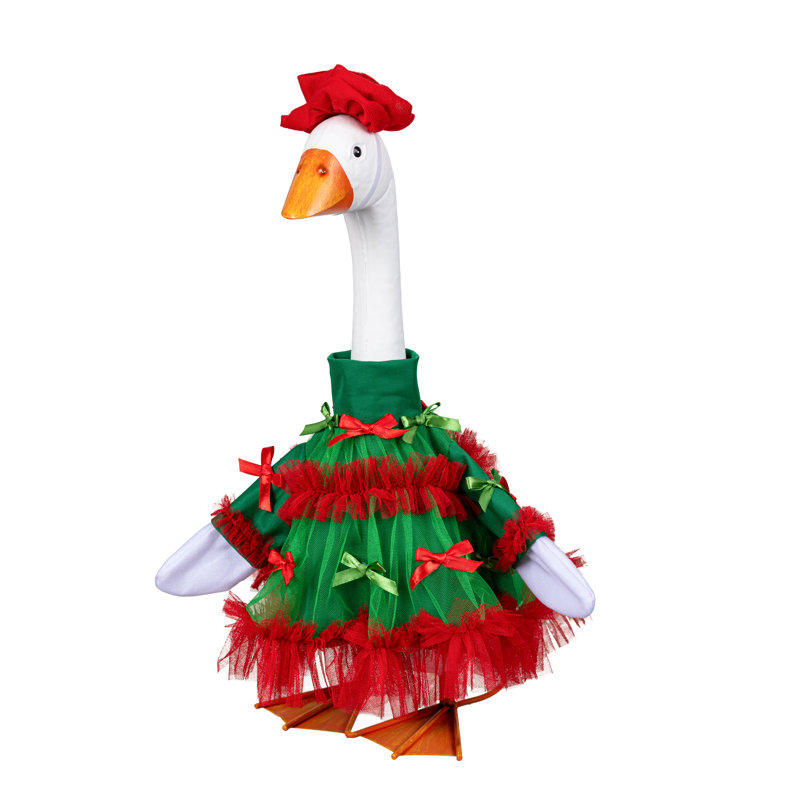 Porch Goose Outfit, Bows, Festive Dress