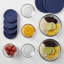 Contenant alimentaire en verre Delijah - ensemble de 12