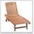 Thach Outdoor Fir Wood Chaise Lounge