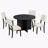 Olear Round Dining Set,Round Table Top,dining table set,dining room set-1979947313-1979947314