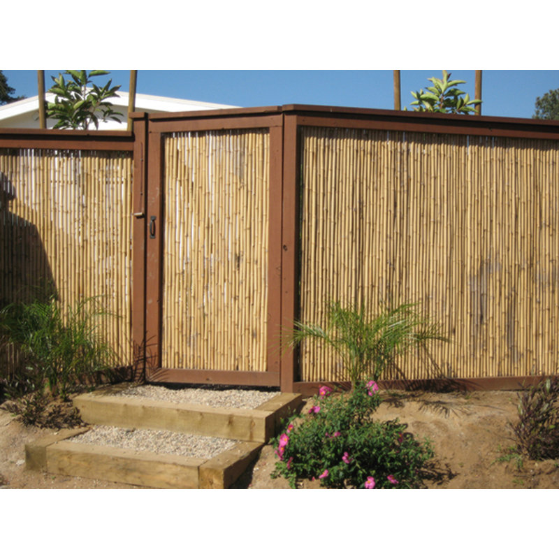 Natural Bamboo 4' x 8' Decorative Fence Panel