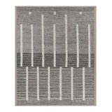 Rug & Kilim’S Textural Kilim In Black And White Stripes And Geometric Patterns