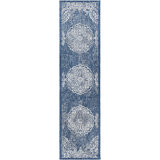 Widener Oriental Navy/Cream Indoor / Outdoor Area Rug